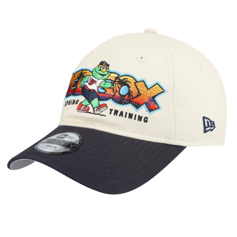 Boston Red Sox New Era Youth 2026 Spring Training Fan Pack Batter 9TWENTY Adjustable Hat - Stone/Navy Hats