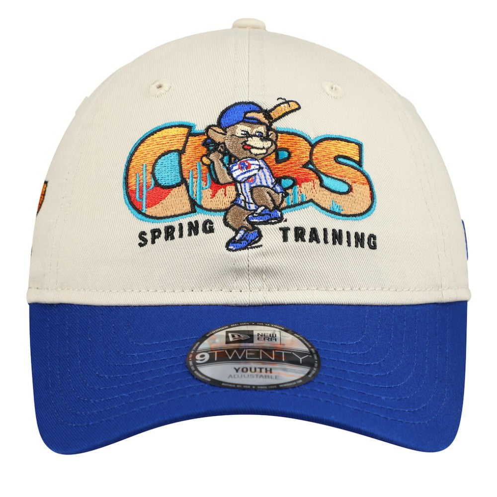 Chicago Cubs New Era Youth 2026 Spring Training Fan Pack Batter 9TWENTY Adjustable Hat - Stone/Royal Hats