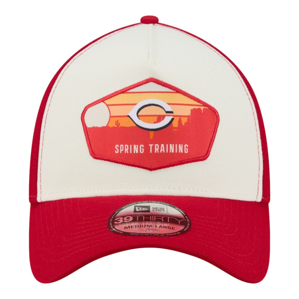 Cincinnati Reds New Era 2026 Spring Training Fan Pack Gradient 39THIRTY Flex Hat - Stone Hats