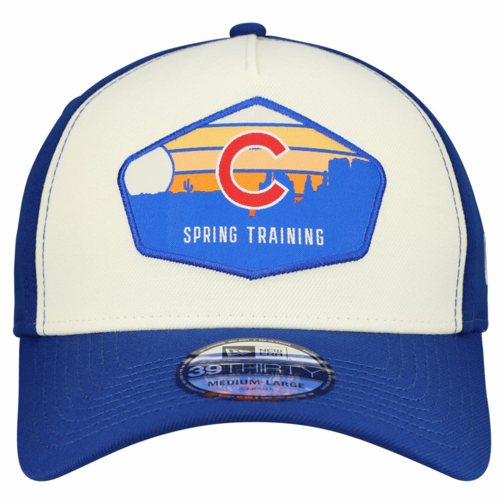 Chicago Cubs New Era 2026 Spring Training Fan Pack Gradient 39THIRTY Flex Hat - Stone/Royal Hats