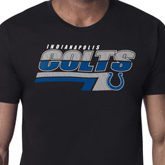 Indianapolis Colts Starter Logo Push Graphic T-Shirt - Black T-shirts