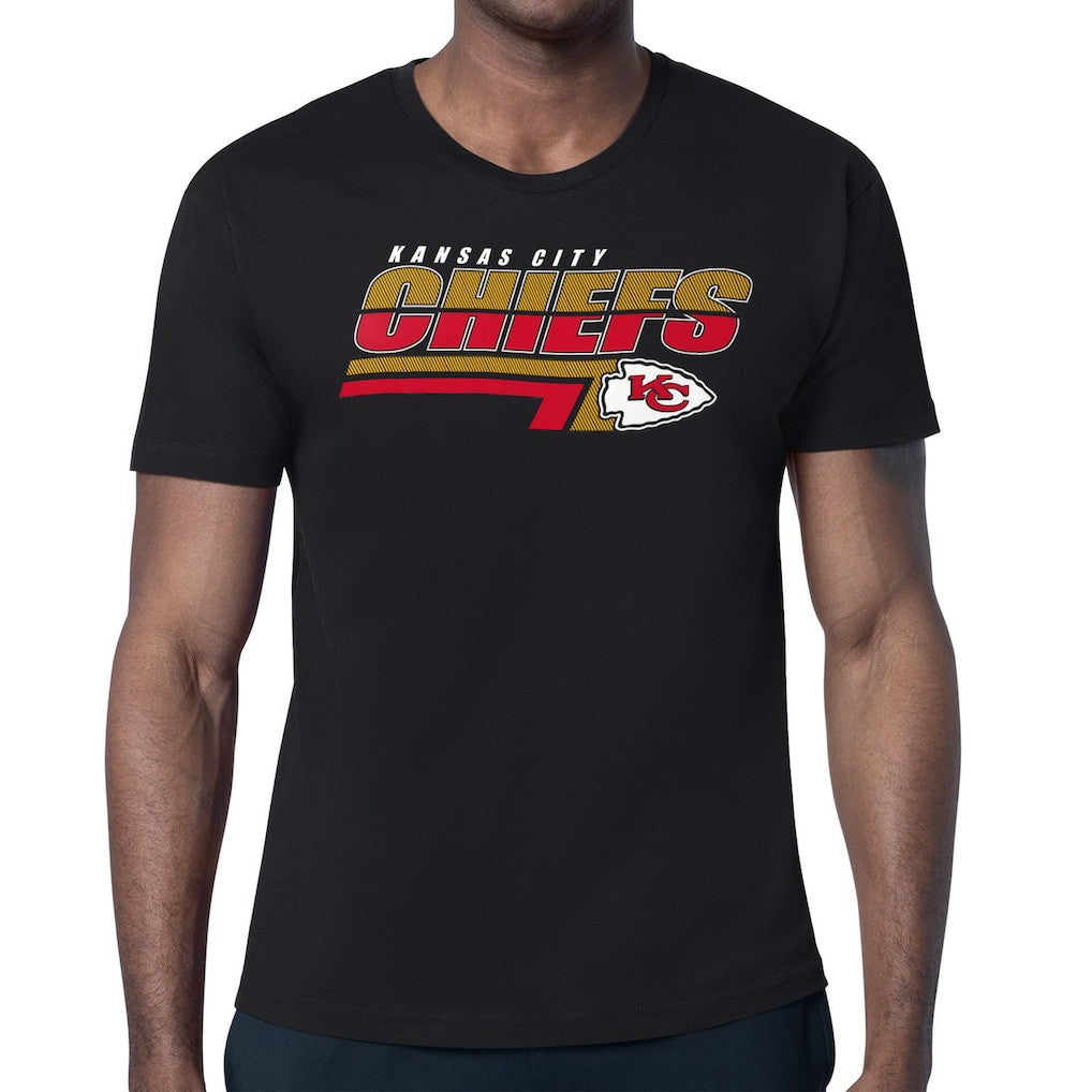 Kansas City Chiefs Starter Logo Push Graphic T-Shirt - Black T-shirts