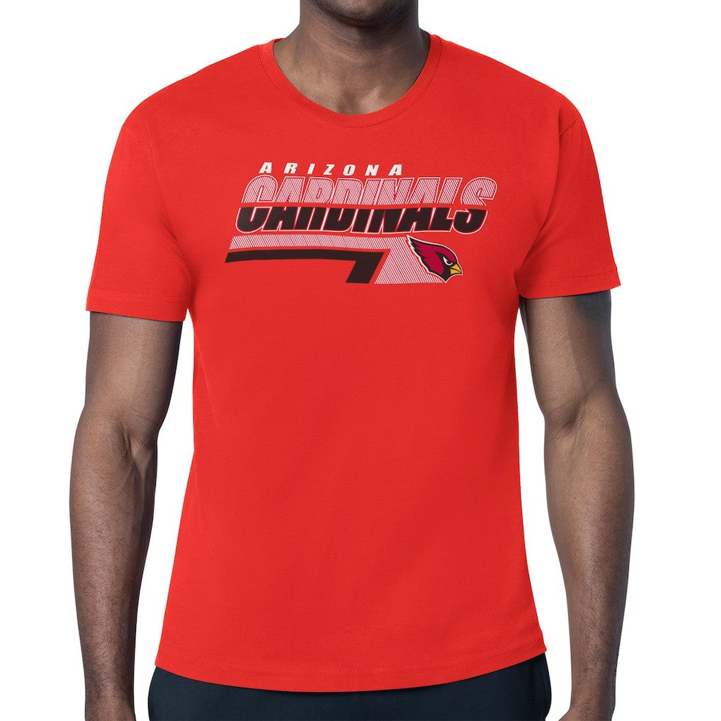 Arizona Cardinals Starter Logo Push Graphic T-Shirt - Cardinal T-shirts