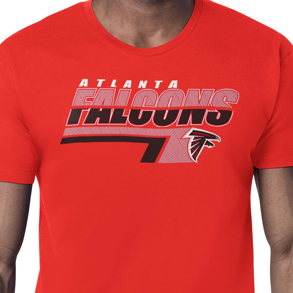 Atlanta Falcons Starter Logo Push Graphic T-Shirt - Red T-shirts