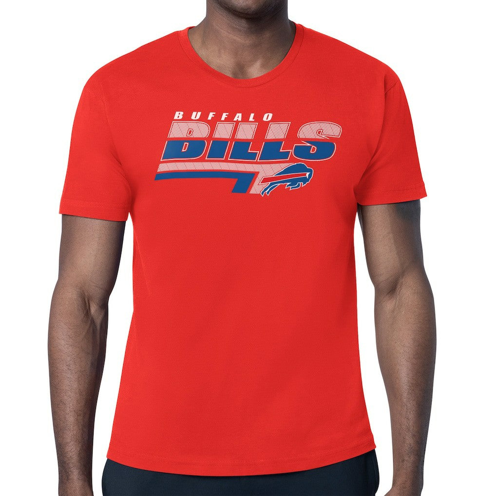 Buffalo Bills Starter Logo Push Graphic T-Shirt - Red T-shirts