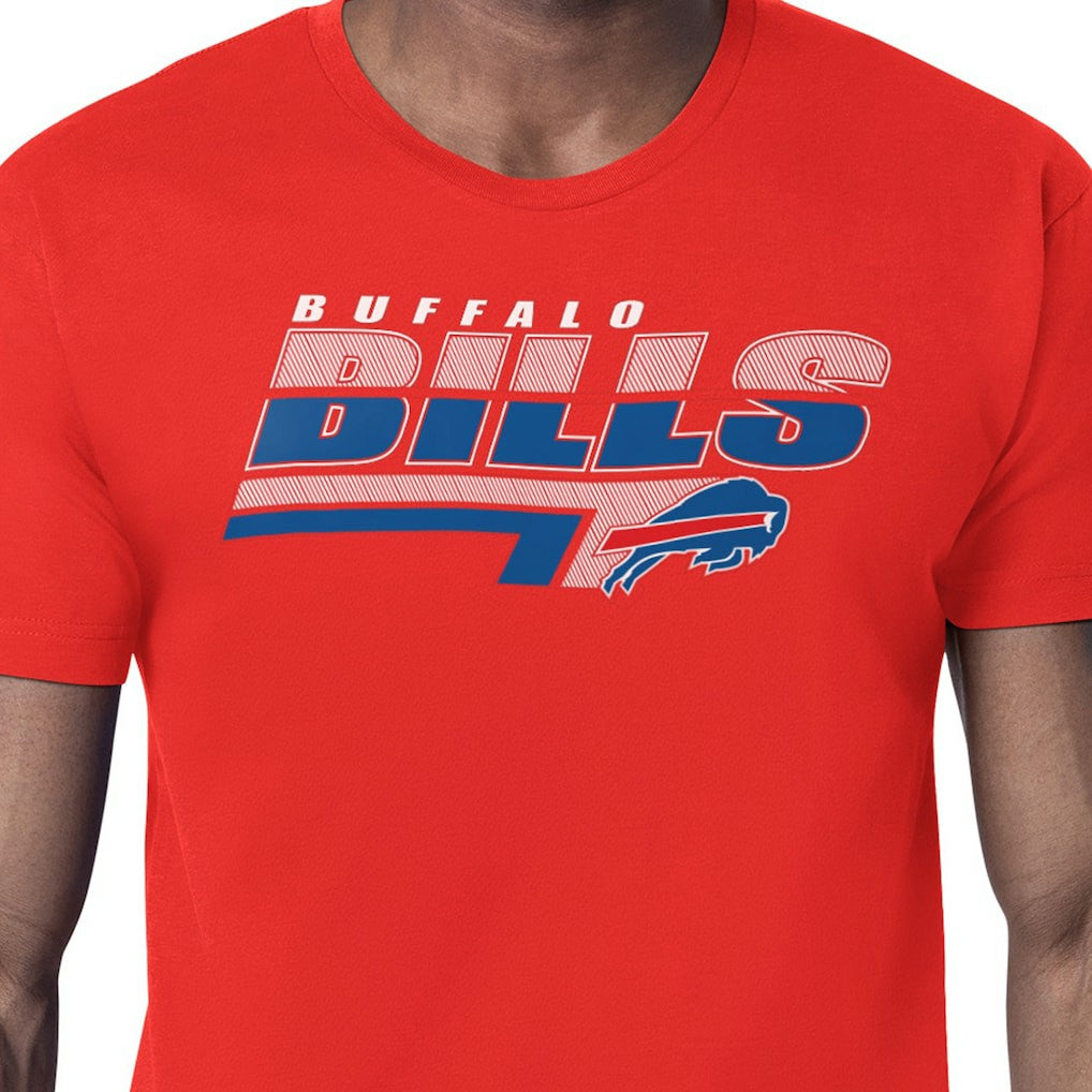 Buffalo Bills Starter Logo Push Graphic T-Shirt - Red T-shirts