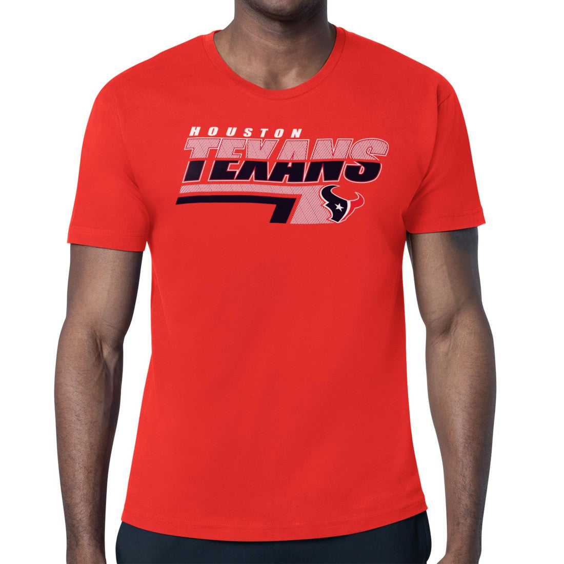 Houston Texans Starter Logo Push Graphic T-Shirt - Red T-shirts