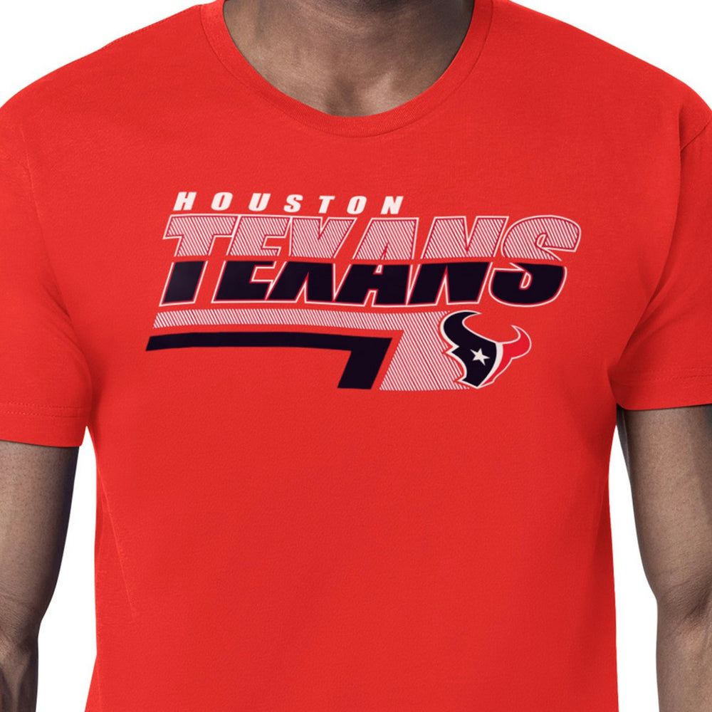 Houston Texans Starter Logo Push Graphic T-Shirt - Red T-shirts
