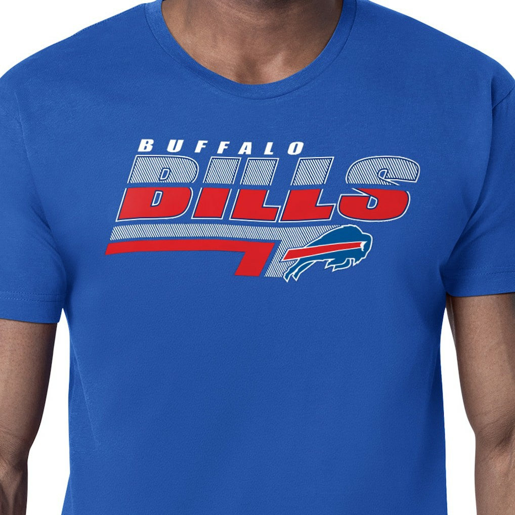 Buffalo Bills Starter Logo Push Graphic T-Shirt - Royal T-shirts