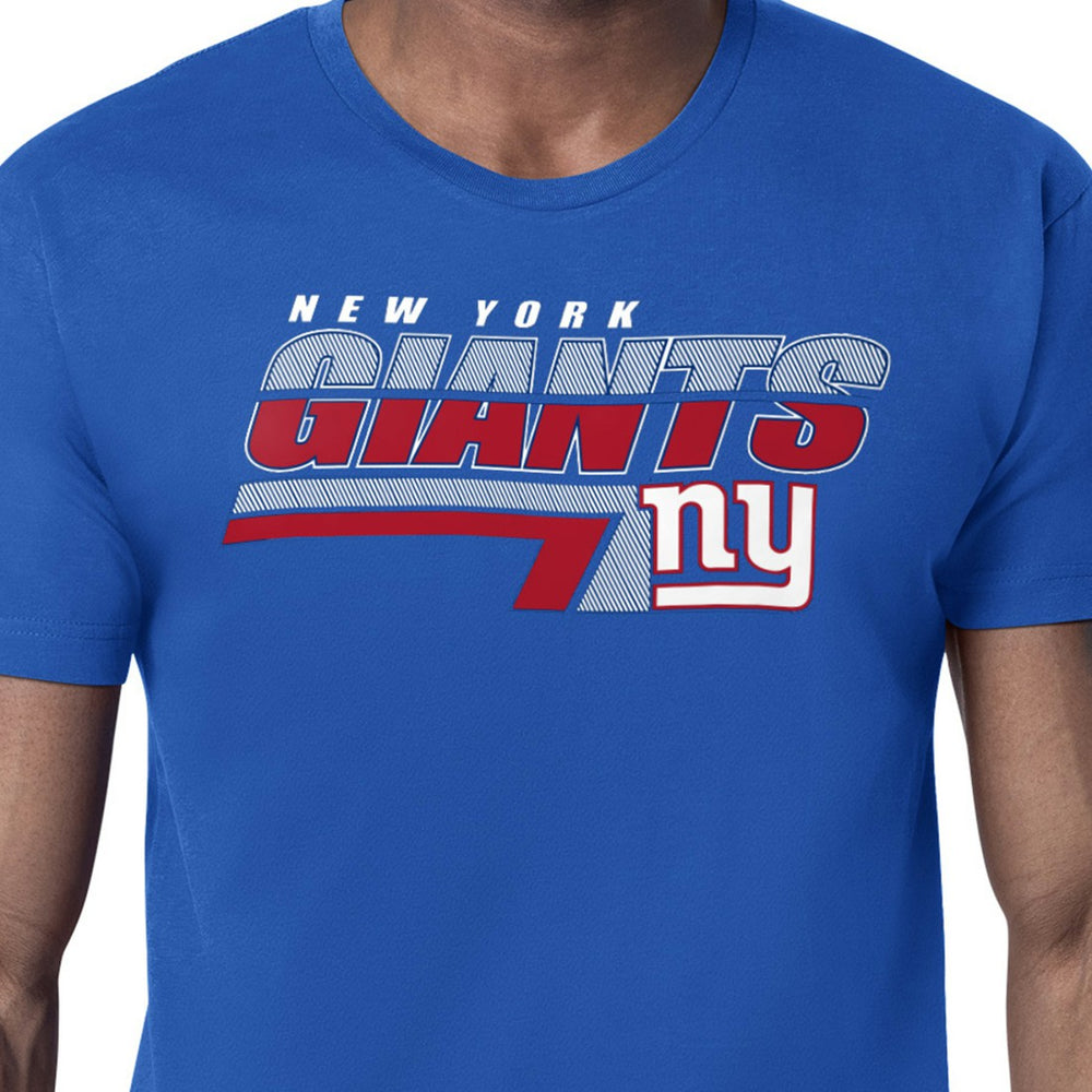 New York Giants Starter Logo Push Graphic T-Shirt - Royal T-shirts