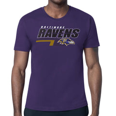 Baltimore Ravens Starter Logo Push Graphic T-Shirt - Purple T-shirts