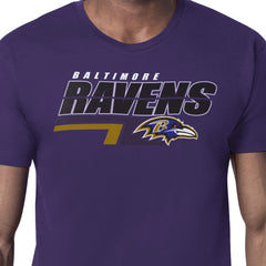 Baltimore Ravens Starter Logo Push Graphic T-Shirt - Purple T-shirts