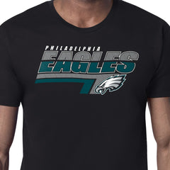 Philadelphia Eagles Starter Logo Push Graphic T-Shirt - Black T-shirts