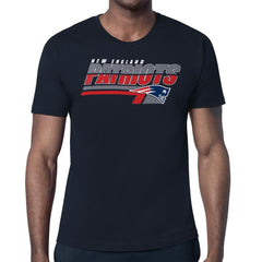 New England Patriots Starter Logo Push Graphic T-Shirt - Navy T-shirts