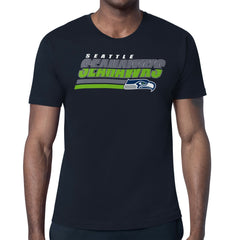 Seattle Seahawks Starter Logo Push Graphic T-Shirt - College Navy T-shirts
