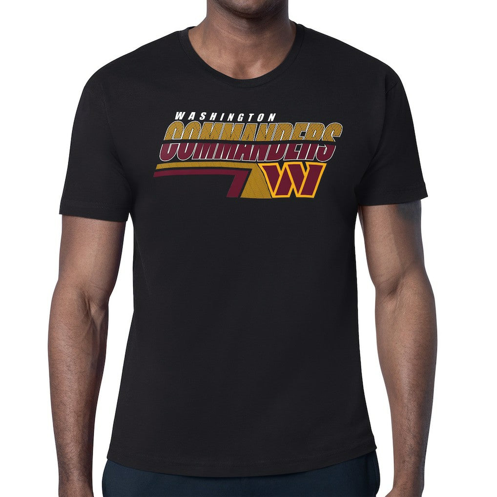 Washington Commanders Starter Logo Push Graphic T-Shirt - Black T-shirts