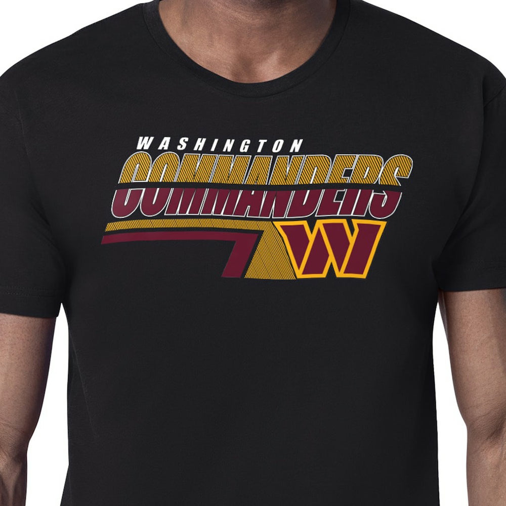 Washington Commanders Starter Logo Push Graphic T-Shirt - Black T-shirts