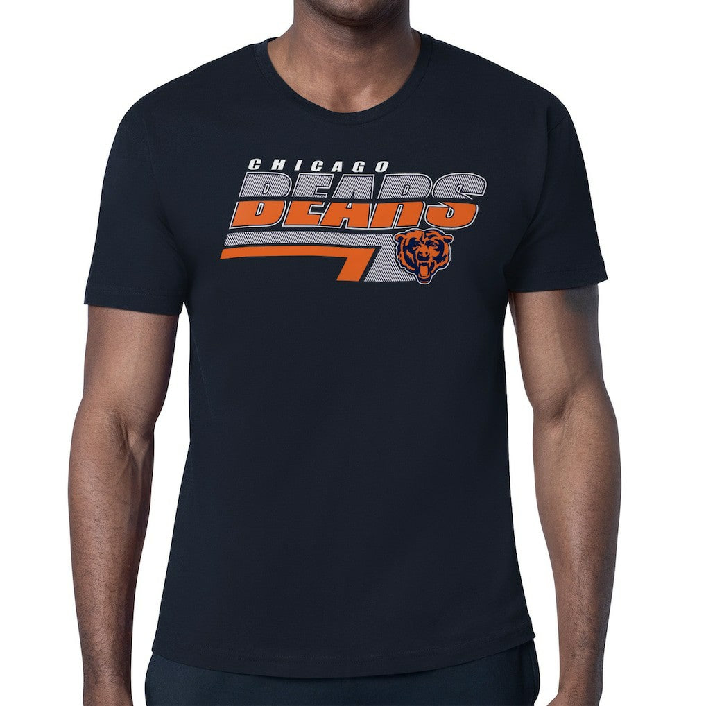 Chicago Bears Starter Logo Push Graphic T-Shirt - Navy T-shirts