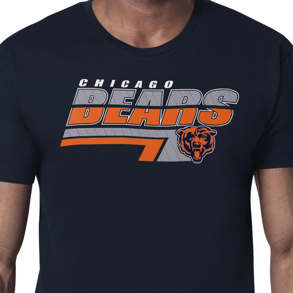 Chicago Bears Starter Logo Push Graphic T-Shirt - Navy T-shirts