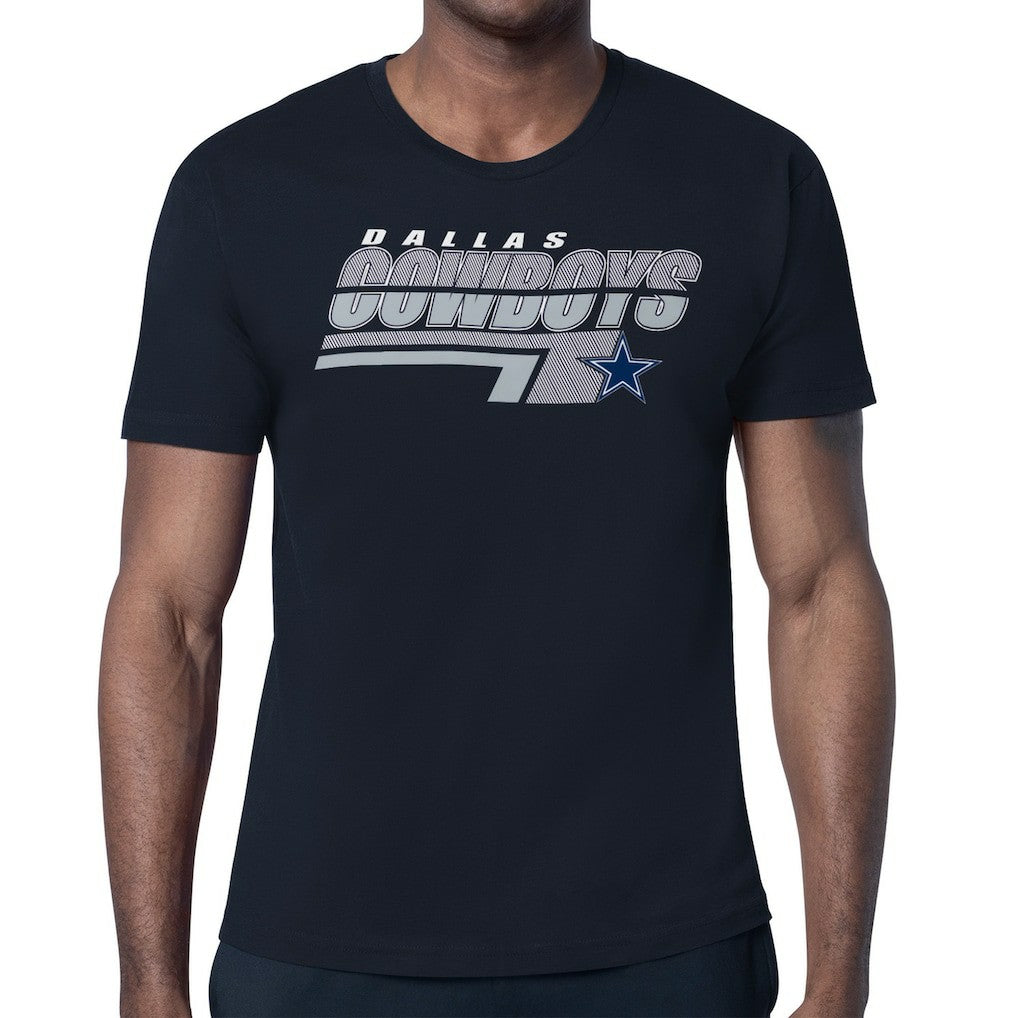 Dallas Cowboys Starter Logo Push Graphic T-Shirt - Navy T-shirts
