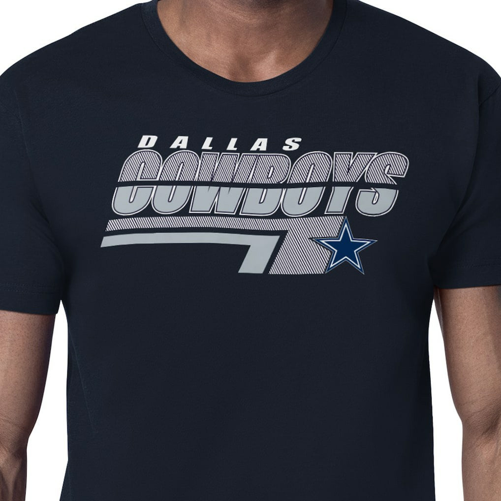 Dallas Cowboys Starter Logo Push Graphic T-Shirt - Navy T-shirts