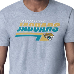 Jacksonville Jaguars Starter Logo Push Graphic T-Shirt - Heather Gray T-shirts