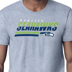 Seattle Seahawks Starter Logo Push Graphic T-Shirt - Heather Gray T-shirts