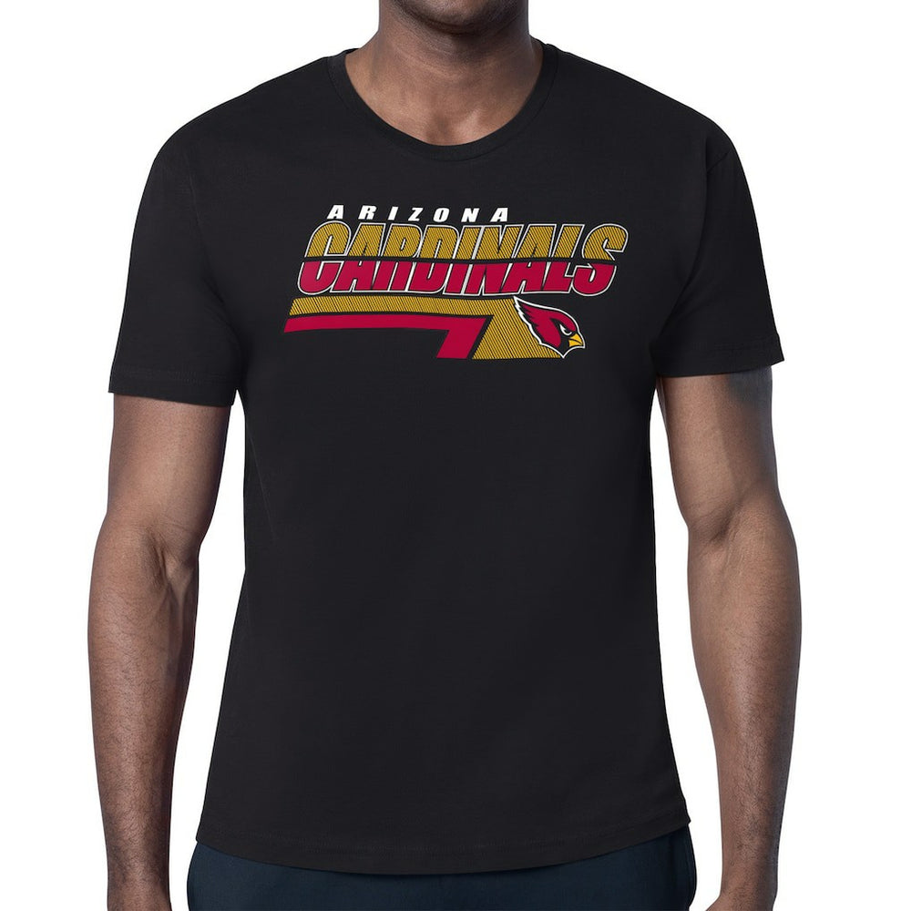Arizona Cardinals Starter Logo Push Graphic T-Shirt - Black T-shirts