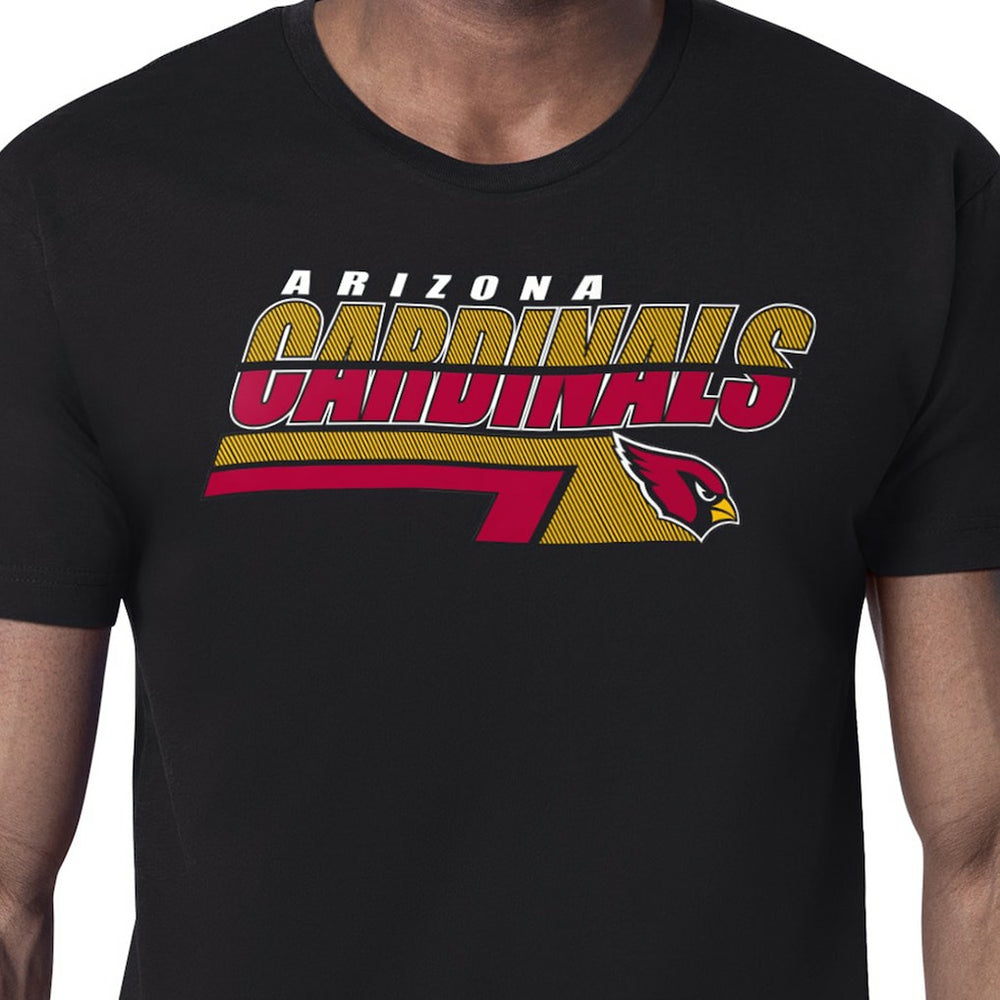 Arizona Cardinals Starter Logo Push Graphic T-Shirt - Black T-shirts