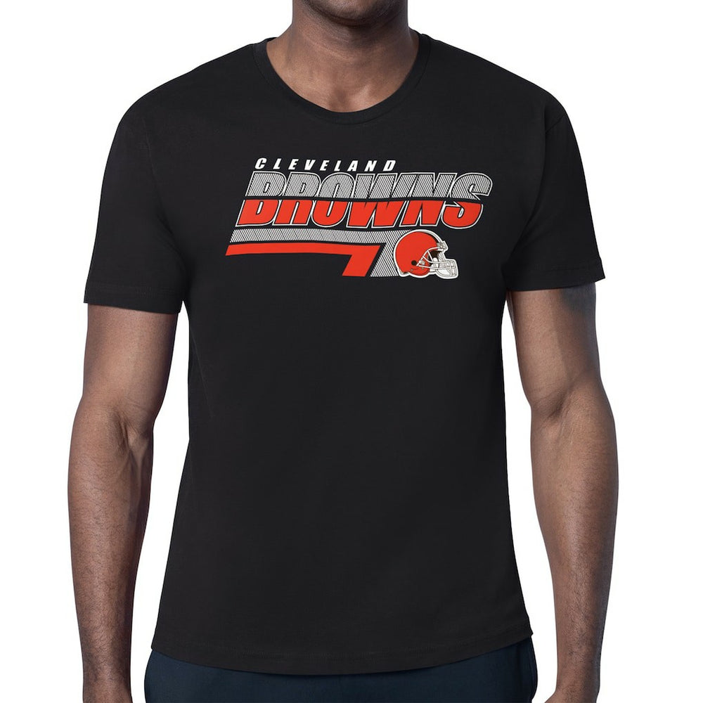 Cleveland Browns Starter Logo Push Graphic T-Shirt - Black T-shirts