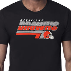 Cleveland Browns Starter Logo Push Graphic T-Shirt - Black T-shirts