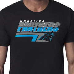 Carolina Panthers Starter Logo Push Graphic T-Shirt - Black T-shirts