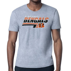 Cincinnati Bengals Starter Logo Push Graphic T-Shirt - Heather Gray T-shirts
