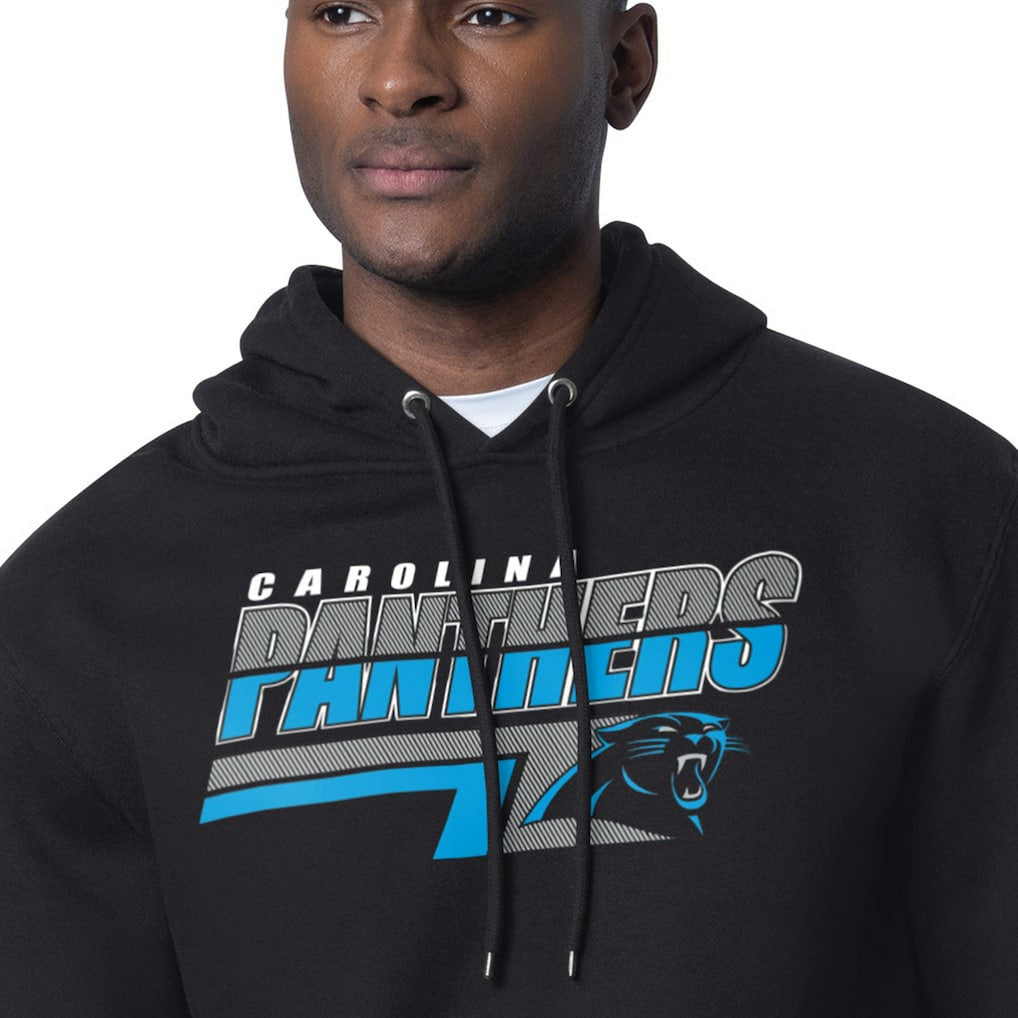 Carolina Panthers Starter Logo Push Graphic Hoodie - Black Hoodies