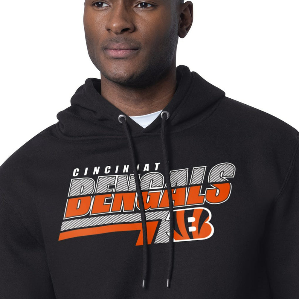 Cincinnati Bengals Starter Logo Push Graphic Hoodie - Black Hoodies