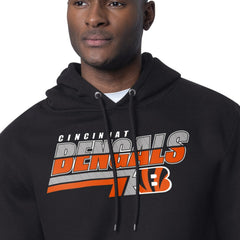 Cincinnati Bengals Starter Logo Push Graphic Hoodie - Black Hoodies