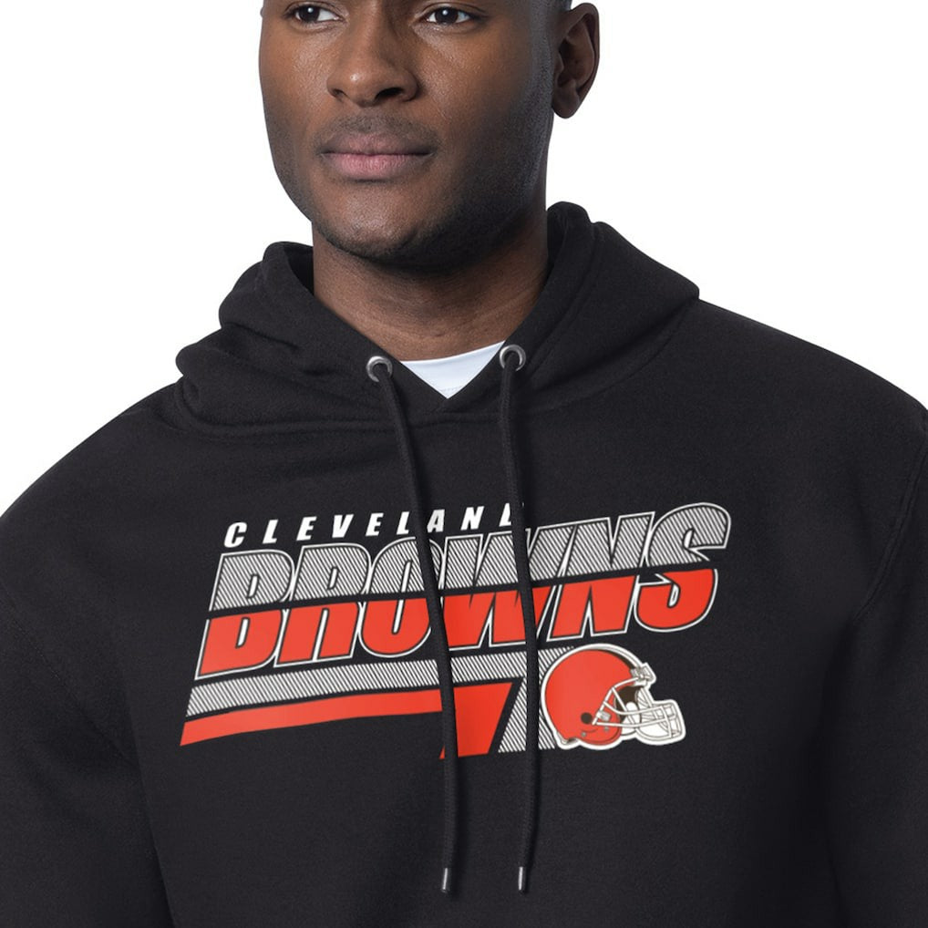 Cleveland Browns Starter Logo Push Graphic Hoodie - Black Hoodies