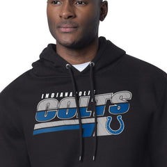Indianapolis Colts Starter Logo Push Graphic Hoodie - Black Hoodies