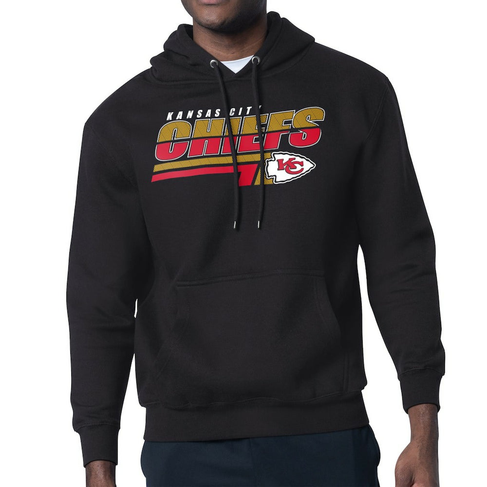 Kansas City Chiefs Starter Logo Push Graphic Hoodie - Black Hoodies