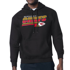 Kansas City Chiefs Starter Logo Push Graphic Hoodie - Black Hoodies