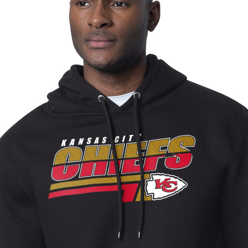 Kansas City Chiefs Starter Logo Push Graphic Hoodie - Black Hoodies