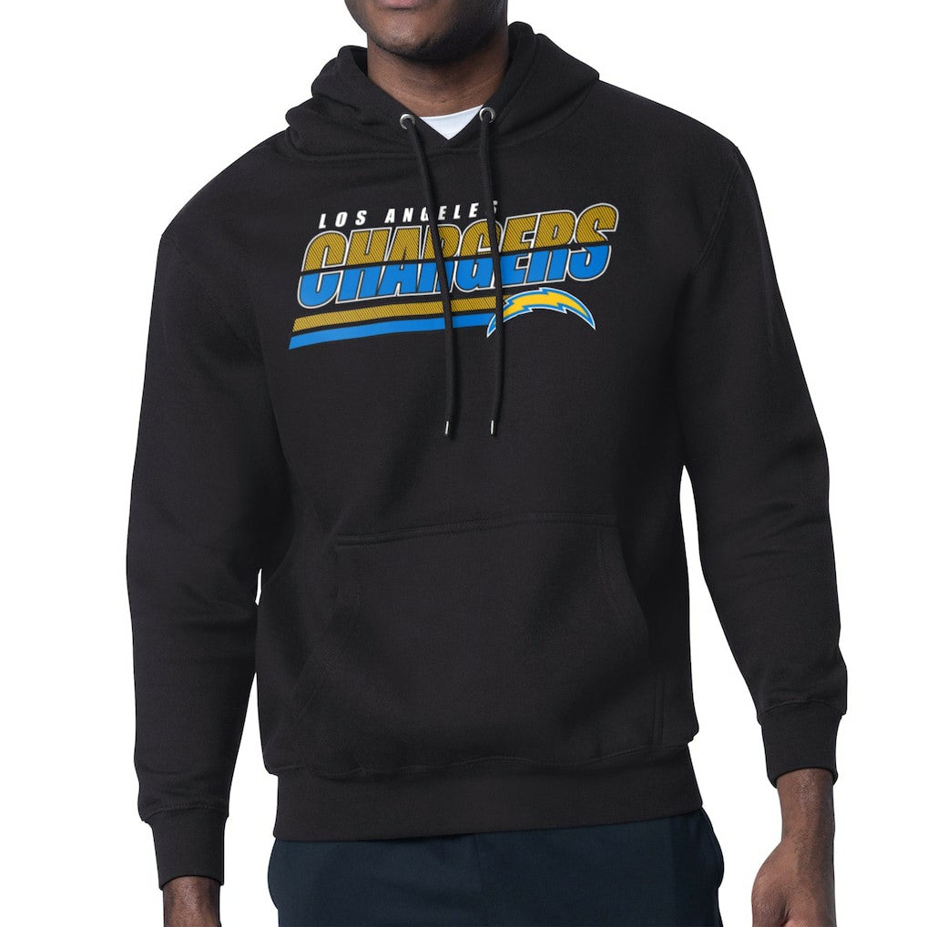 Los Angeles Chargers Starter Logo Push Graphic Hoodie - Black Hoodies