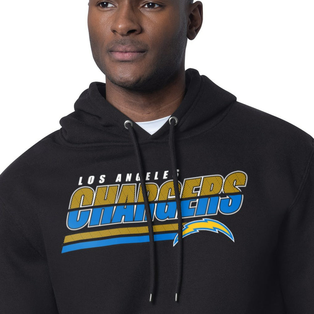 Los Angeles Chargers Starter Logo Push Graphic Hoodie - Black Hoodies