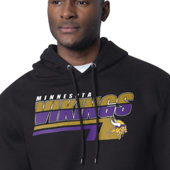 Minnesota Vikings Starter Logo Push Graphic Hoodie - Black Hoodies