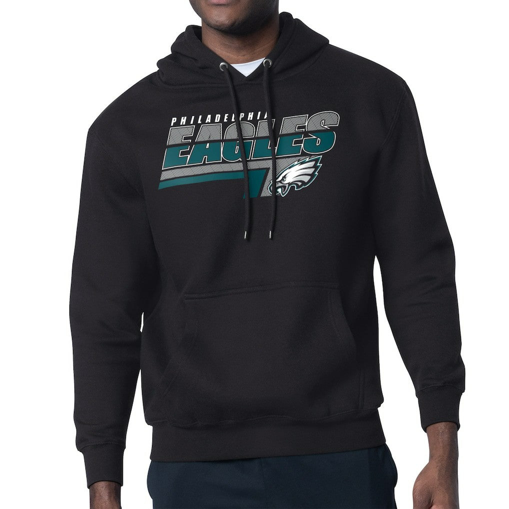 Philadelphia Eagles Starter Logo Push Graphic Hoodie - Black Hoodies