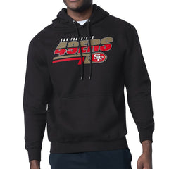 San Francisco 49ers Starter Logo Push Graphic Hoodie - Black Hoodies