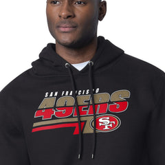San Francisco 49ers Starter Logo Push Graphic Hoodie - Black Hoodies