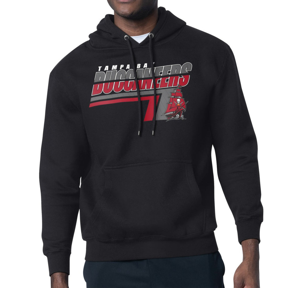 Tampa Bay Buccaneers Starter Logo Push Graphic Hoodie - Black Hoodies