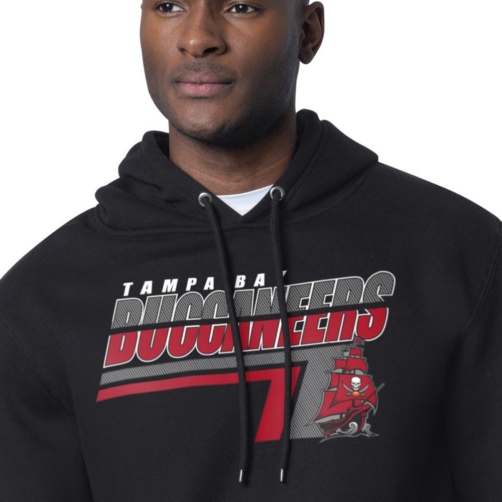 Tampa Bay Buccaneers Starter Logo Push Graphic Hoodie - Black Hoodies