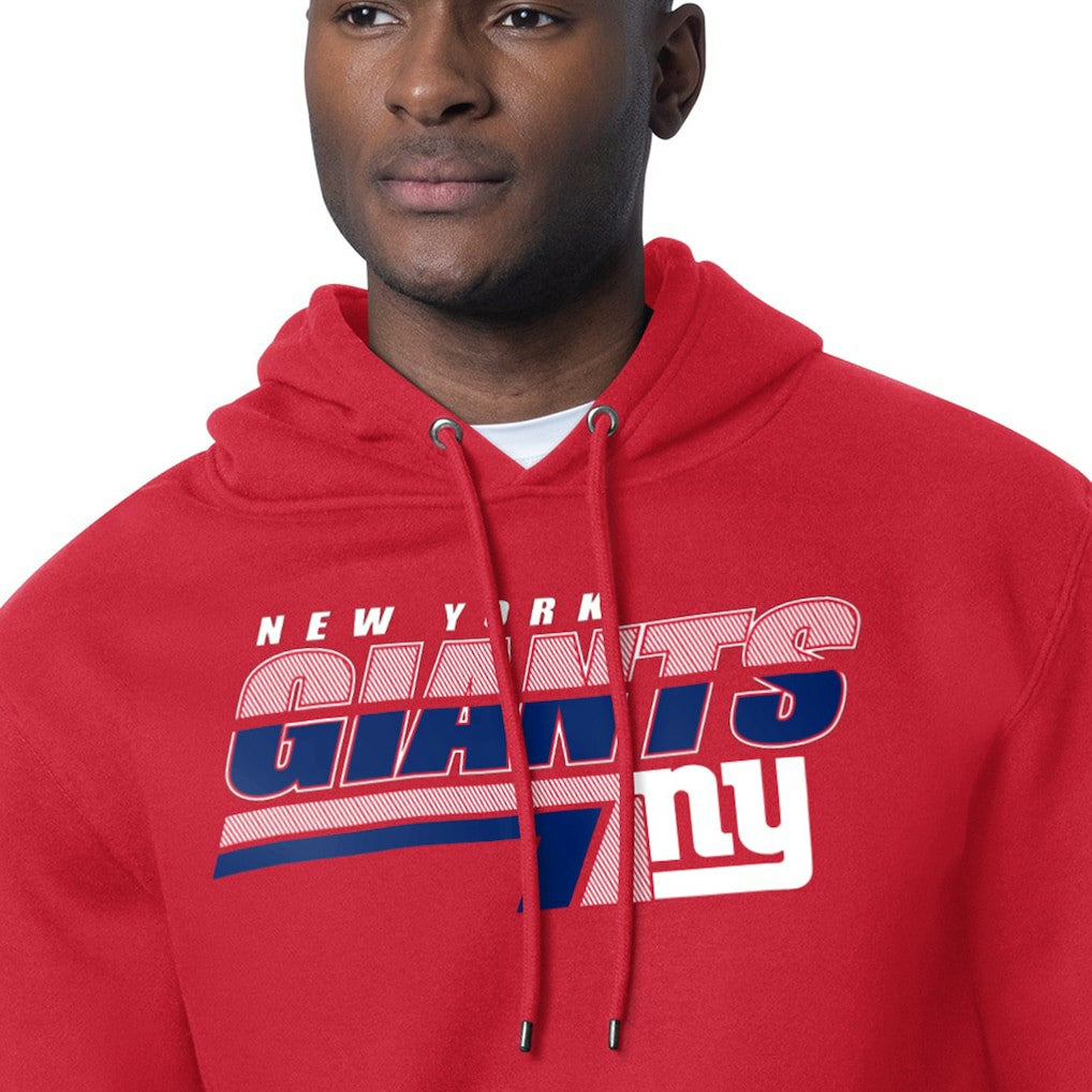 New York Giants Starter Logo Push Graphic Hoodie - Red Hoodies